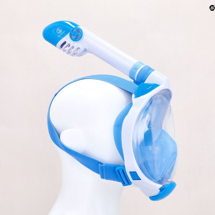 Kinder-Vollgesichtsmaske zum Schnorcheln AQUASTIC blau SMK-01N 11