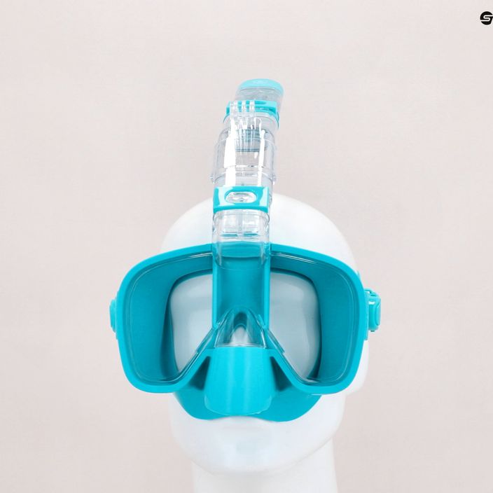 AQUASTIC Schnorchelset Maske + Schnorchel blau SMFK-01SN 17