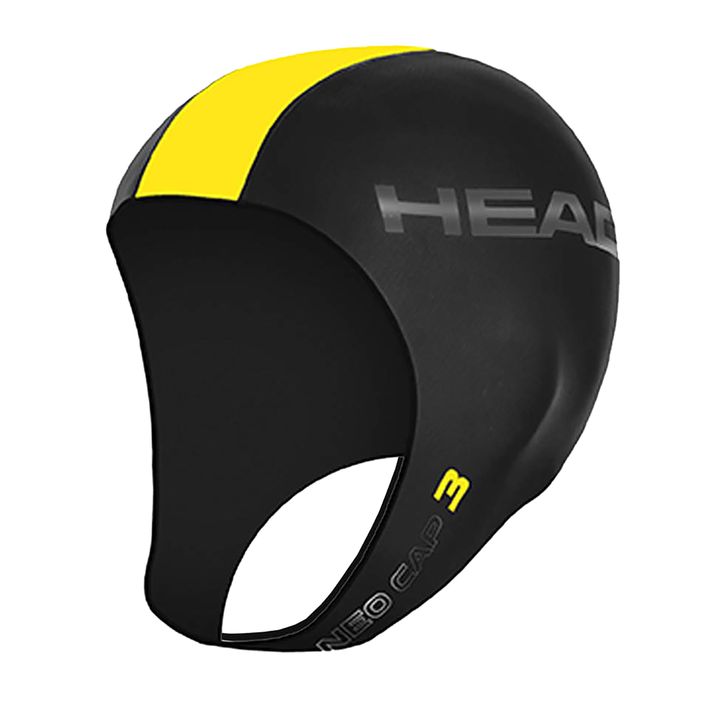 HEAD Neo 3 Badekappe schwarz/gelb 2