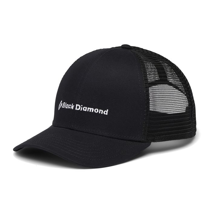 Black Diamond Bd Trucker Baseballmütze schwarz/schwarz/bd Wortmarke 2