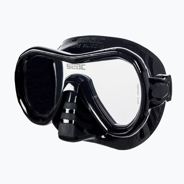 Tauchermaske Taucherbrille SEAC Giglio black 2