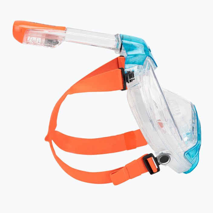 Vollgesichtsmaske zum Schnorcheln SEAC Libera blue clear/orange 3