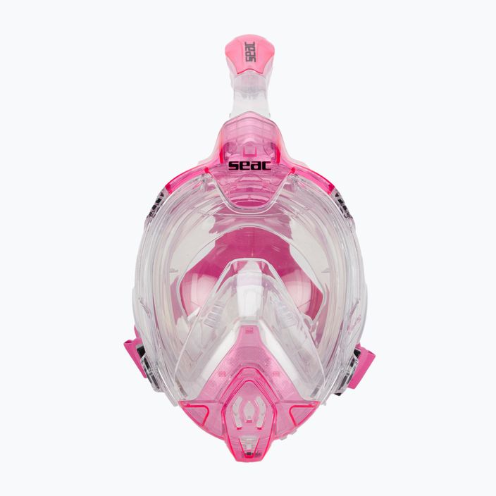 Vollgesichtsmaske zum Schnorcheln SEAC Libera transparent/pink 2