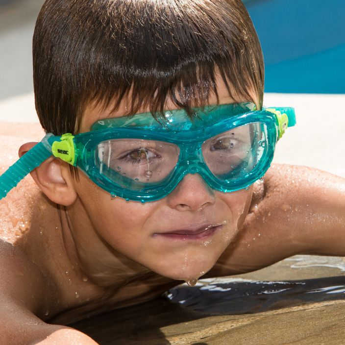 Schwimmmaske Taucherbrille Kinder SEAC Matt torqoise 6