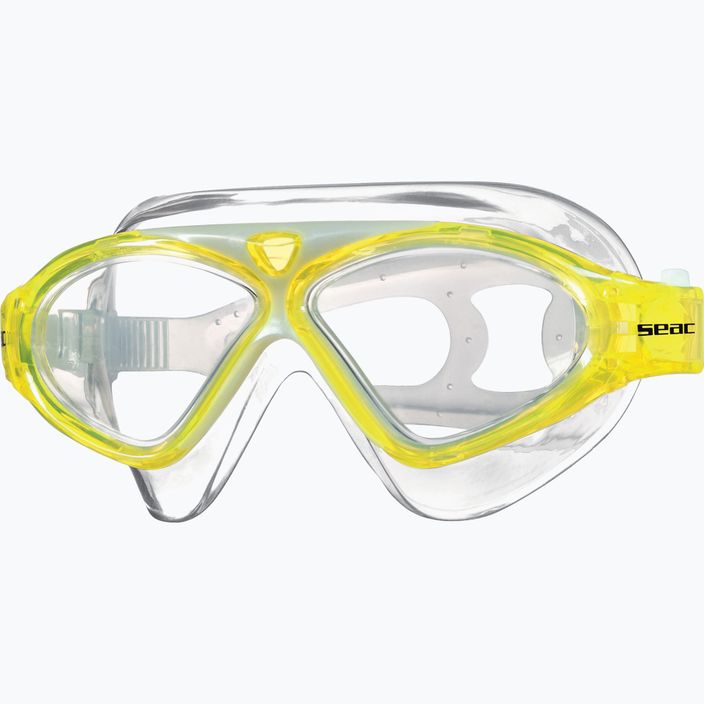 Schwimmmaske Taucherbrille Kinder SEAC Vision Jr yellow 2