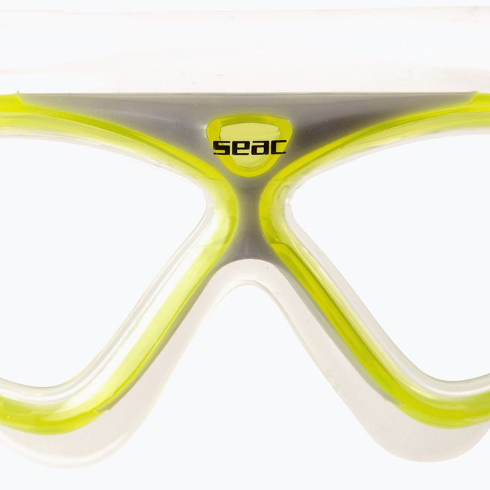 Schwimmmaske Taucherbrille Kinder SEAC Vision Jr yellow 5