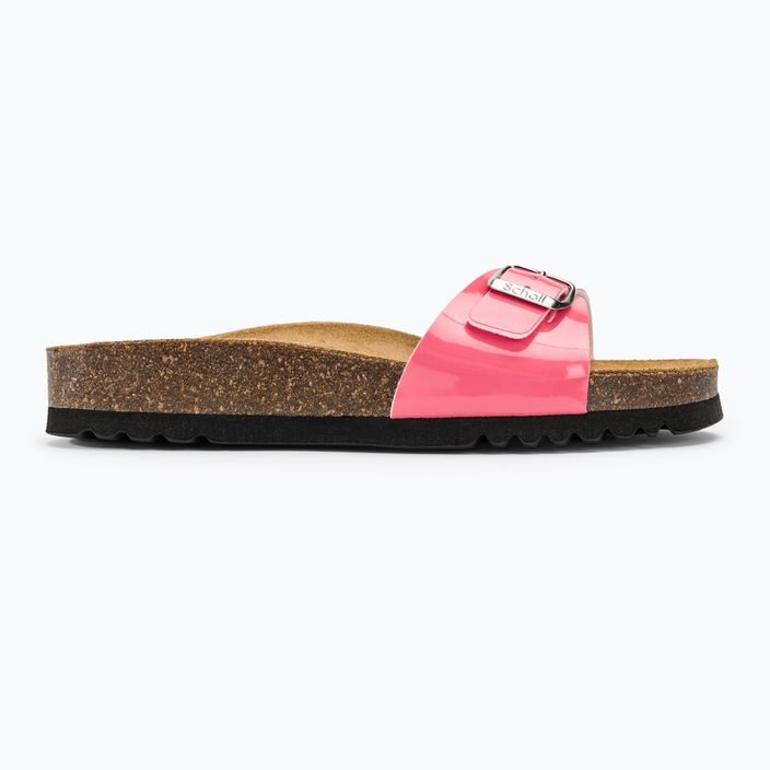 Slides Schlappen  Damen Scholl Estelle Patsynth coral 2