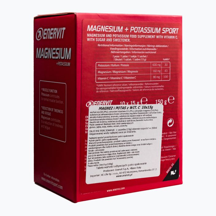 Magnesium + Kalium + Vitamin C Enervit 10 Portionsbeutel 98038 2
