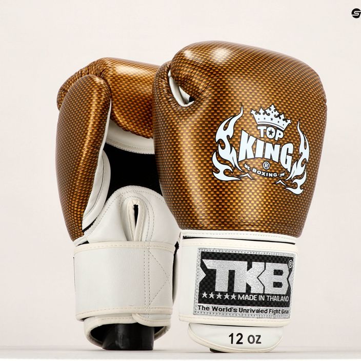 Top King Muay Thai Empower weiße Boxhandschuhe TKBGEM-02A-WH 7