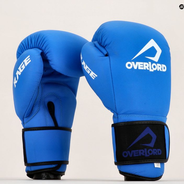 Overlord Rage blaue Boxhandschuhe 100004-BL/10OZ 10