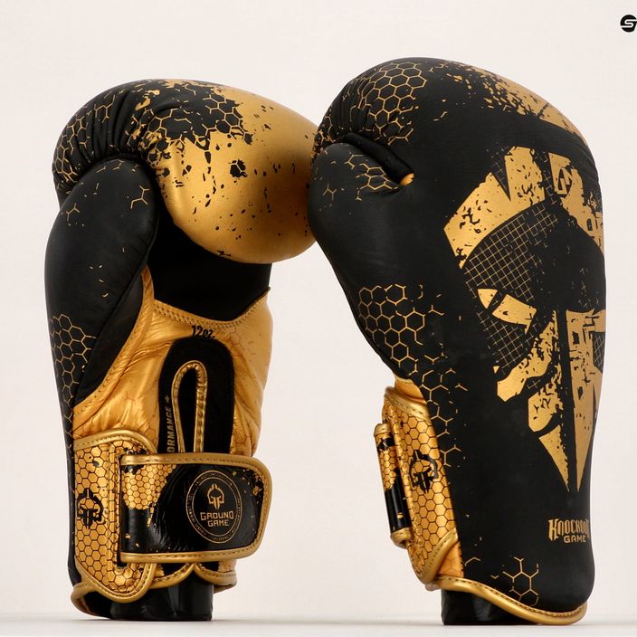 GroundGame Cage Gold Boxhandschuhe BOXGLOCGOLD10 8