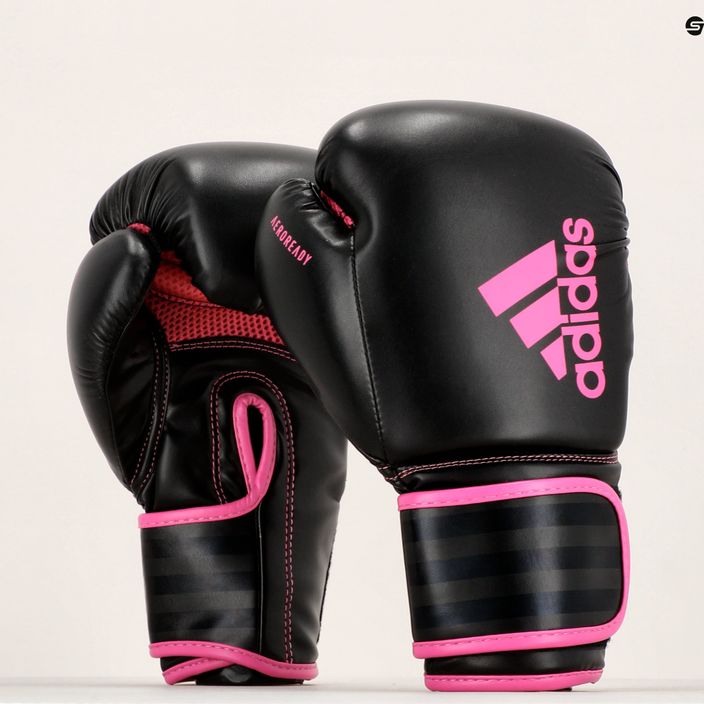 adidas Hybrid 80 Boxhandschuhe schwarz/rosa ADIH80 7