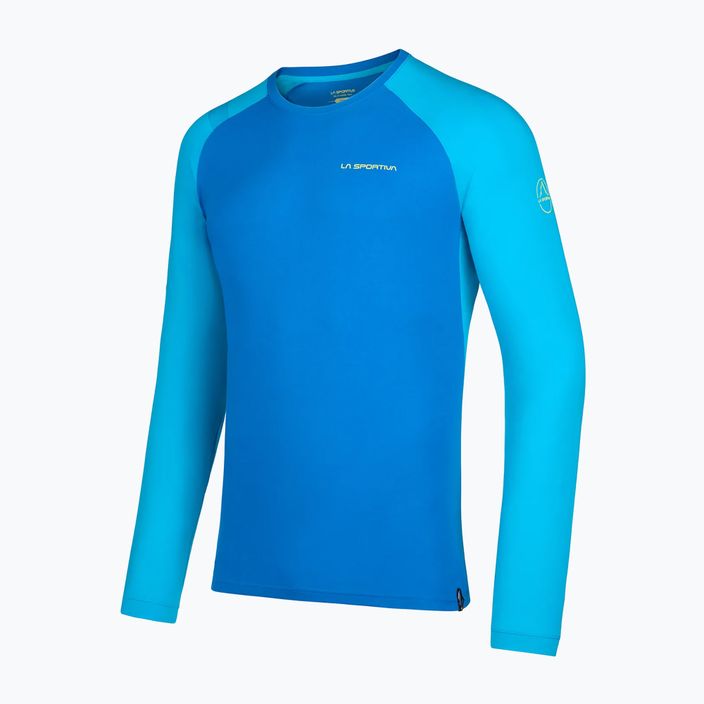 Herren La Sportiva Back Logo elektrisch blau/maui trekking shirt 5