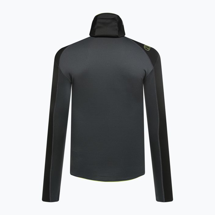 Herren La Sportiva Upendo Hoody carbon/lime punch Trekking Sweatshirt 2