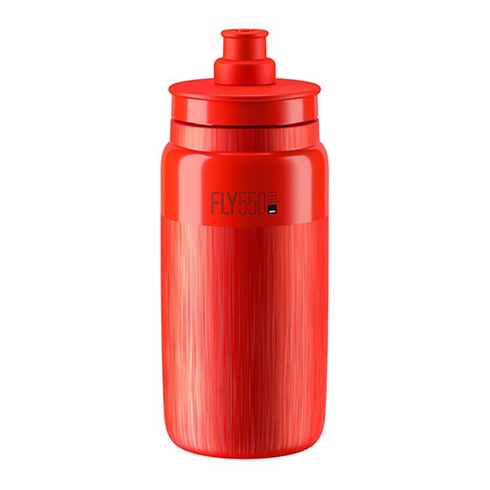 Elite FLY Tex 550 ml rot/graue Logo-Fahrradflasche 2