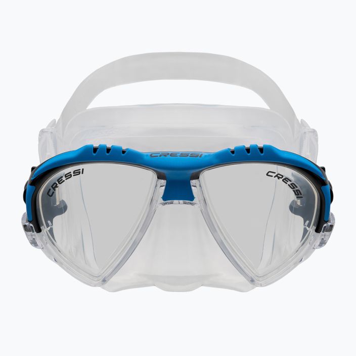 Cressi Matrix + Gamma Maske + Schnorchel Tauchset blau DS302501 2