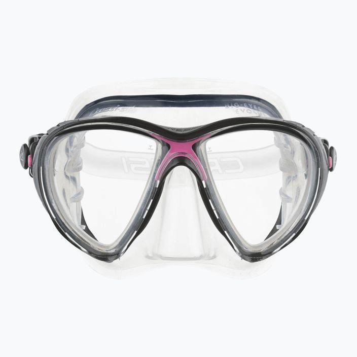 Cressi Big Eyes Evolution klar/rosa Tauchmaske 2