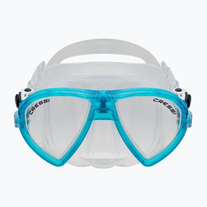 Cressi Schnorchelset Ocean Maske + Gamma Schnorchel klar blau DM1000113 2
