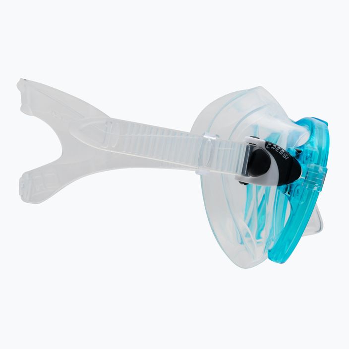 Cressi Schnorchelset Ocean Maske + Gamma Schnorchel klar blau DM1000113 3