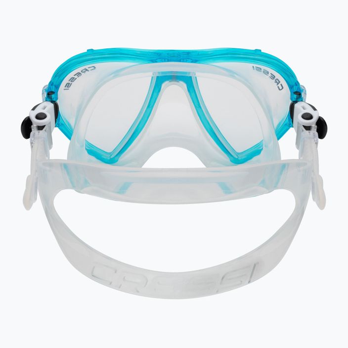 Cressi Schnorchelset Ocean Maske + Gamma Schnorchel klar blau DM1000113 5