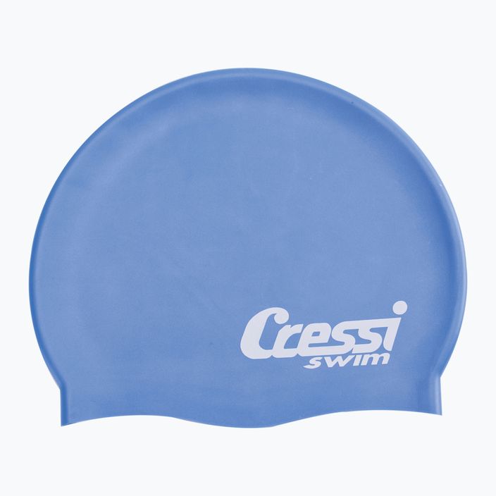 Cressi Silikon-Schwimmkappe hellblau XDF220 2