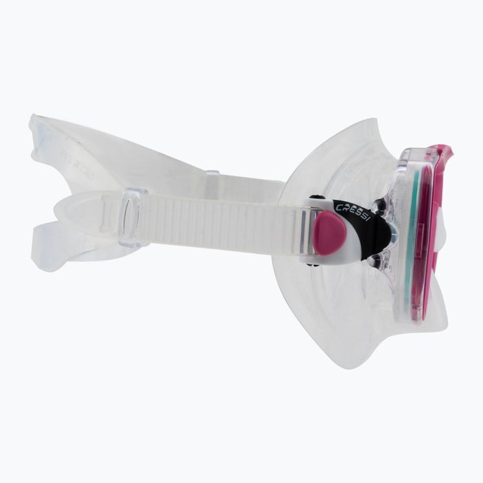 Cressi Mini Palau Bag Kindertauchset Maske + Schnorchel + Flossen rosa CA123129 7