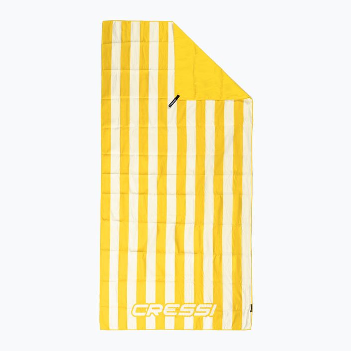 Cressi Streifen Strand gelb schnell trocknendes Handtuch XVA871