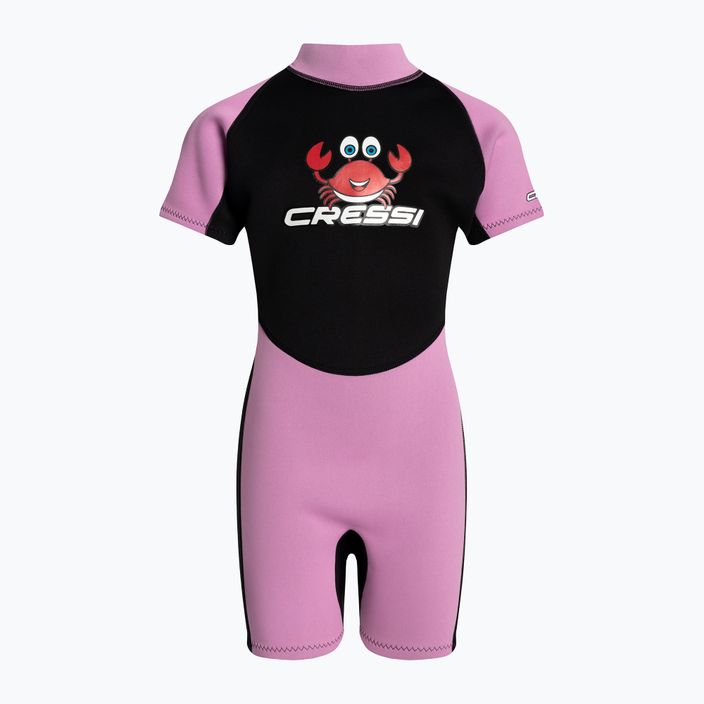 Cressi Smoby Shorty 2 mm Kinderschwimmkörper schwarz und rosa XDG008301