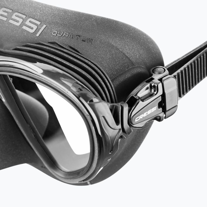 Cressi Quantum Ultravision schwarz/silberne Tauchmaske 4