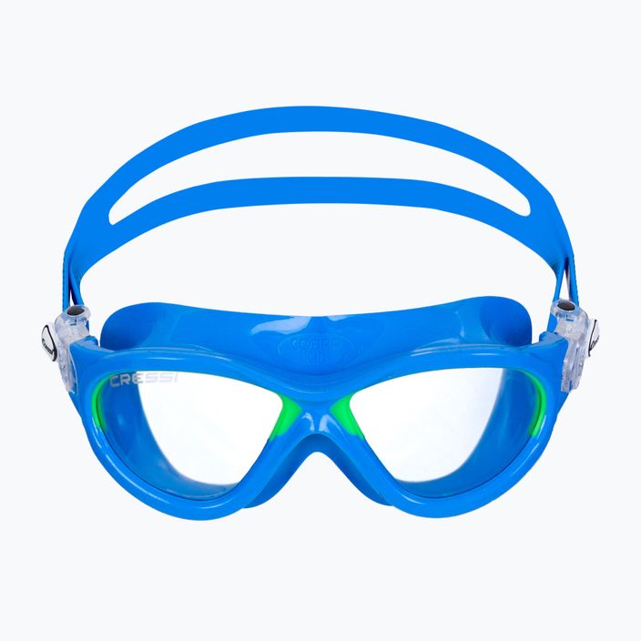 Cressi Mini Cobra Kinderschwimmmaske blau-grün DE202021 2