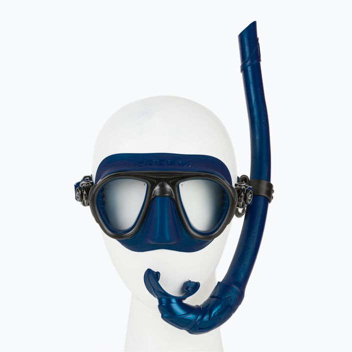 Cressi Calibro + Korsika Tauchset Maske + Schnorchel blau DS434550