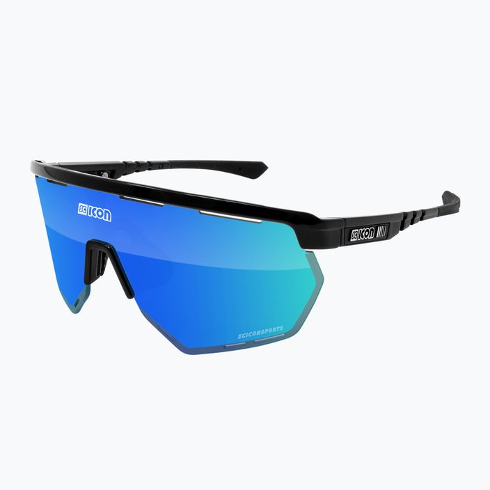 SCICON Aerowing schwarz glänzend/scnpp multimirror blau Fahrradbrille EY26030201 2