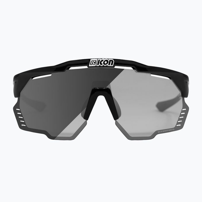 SCICON Aeroshade Kunken schwarz glänzend/scnpp photocromic silberne Fahrradbrille EY31010200 3