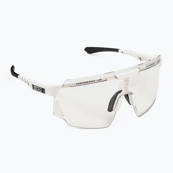 SCICON Aerowatt weiß glänzend/scnpp photocromic silberne Fahrradbrille EY37010800
