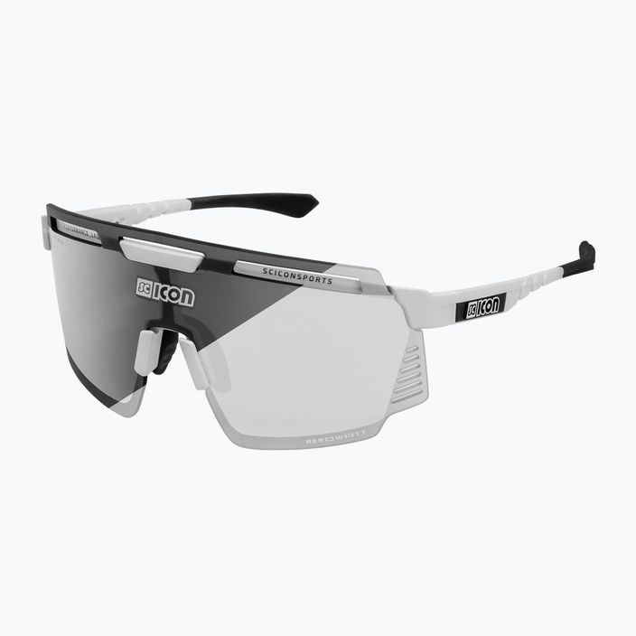 SCICON Aerowatt weiß glänzend/scnpp photocromic silberne Fahrradbrille EY37010800 2