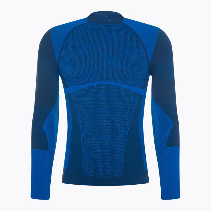 Herren Mico Warm Control Rundhalsausschnitt Thermo-T-Shirt blau IN01850