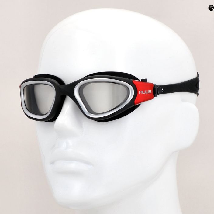 Schwimmbrille HUUB Aphotic Photochromic schwarz-rot A2-AGBR 7