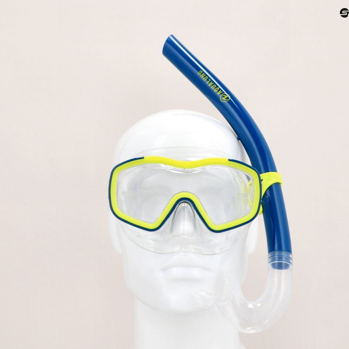Aqualung Raccon Tauchset Maske + Schnorchel blau/gelb SC4000007 12