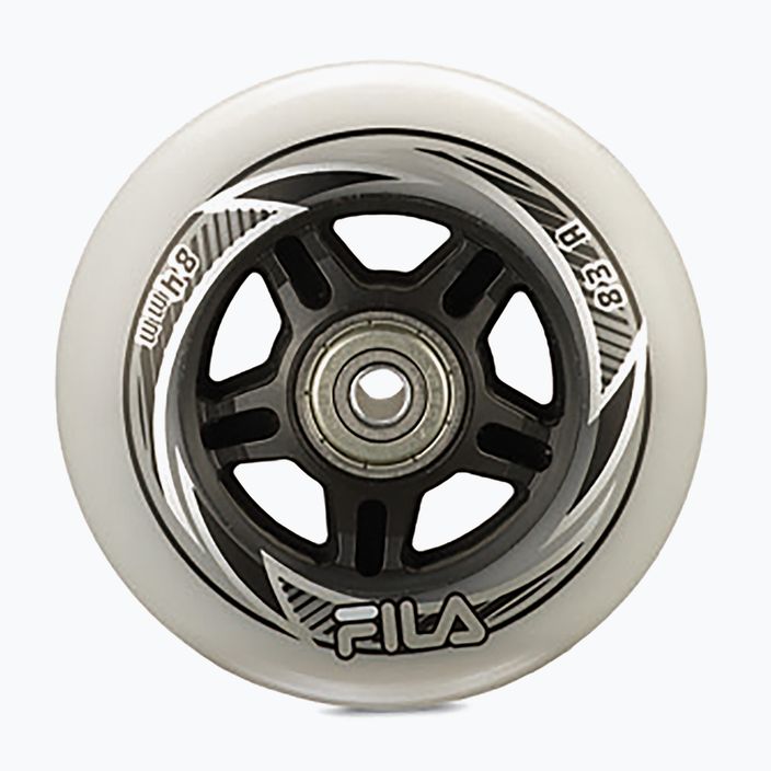 Rollerblade-Räder mit Lagern FILA Wheels+A7+Alus 8mm white