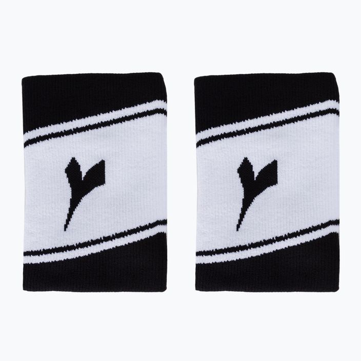 Diadora Wide Logo Handgelenk Wraps 2 Stück weiß und schwarz 103.175650 2