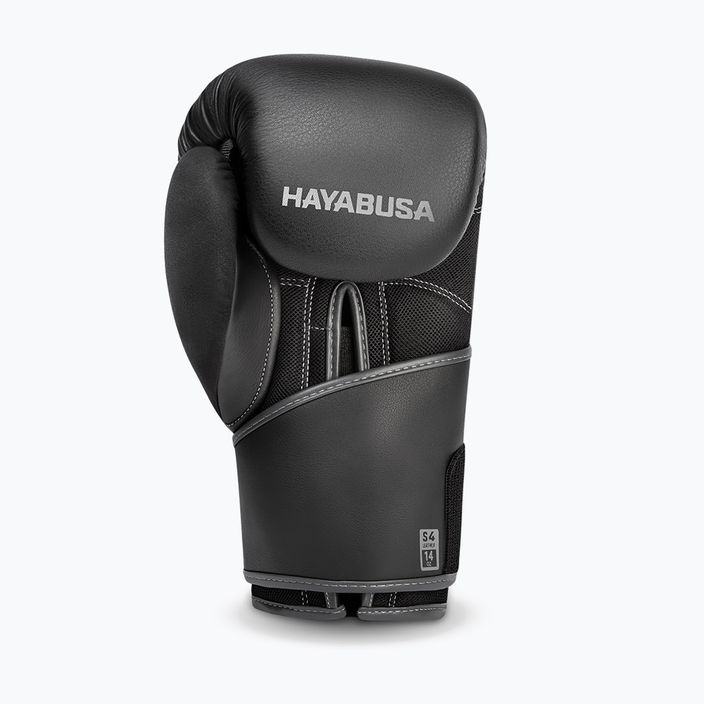 Hayabusa S4 Leder Boxhandschuhe schwarz S4LBG 3