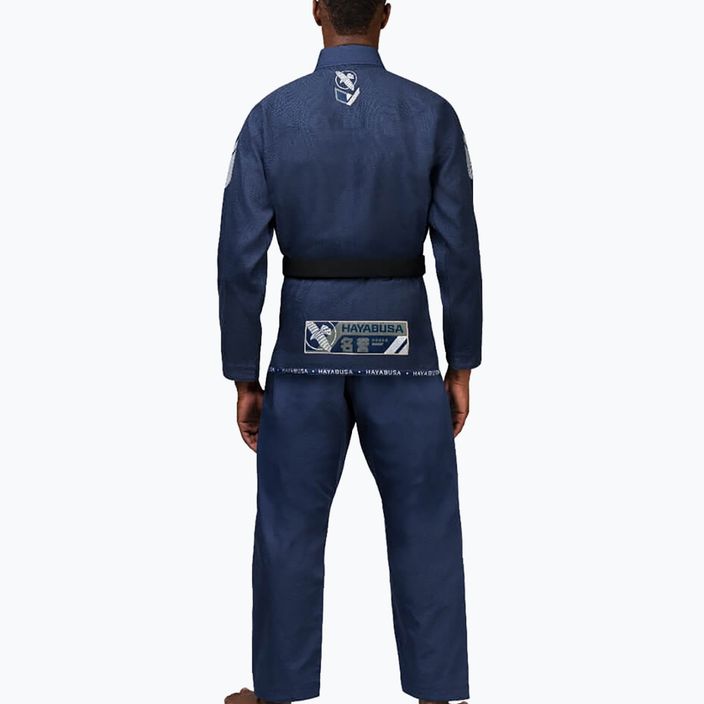 Hayabusa Ascend Leichtgewicht Jiu Jitsu GI Kimono navy blau PLWJJG-N-A3 3