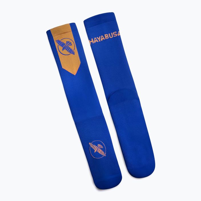 Herren Hayabusa Pro Boxing Socken blau/gold 4