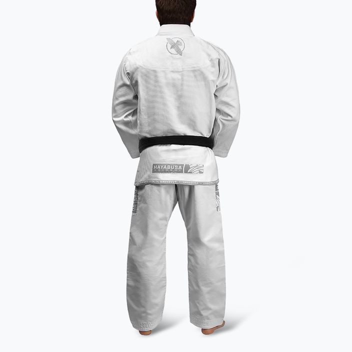 GI für brasilianisches Jiu-Jitsu Hayabusa Lightweight weiß 5