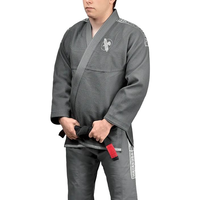 Hayabusa Leichtgewicht Jiu Jitsu GI grau Kimono HLWJJG-GA1