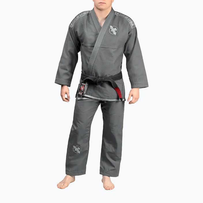 Hayabusa Leichtgewicht Jiu Jitsu GI grau Kimono HLWJJG-GA1 2
