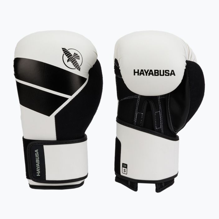 Hayabusa S4 schwarz und weiß S4BG Boxhandschuhe 3