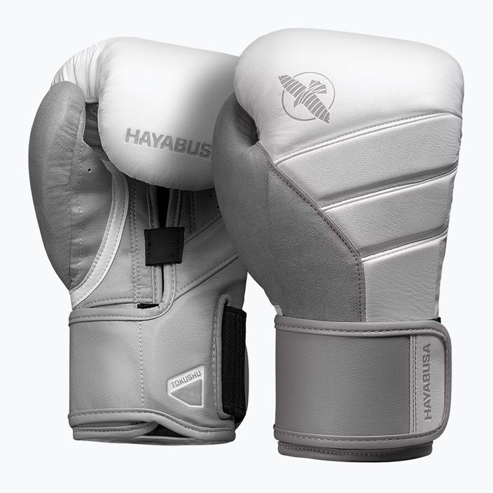 Hayabusa T3 weiß/graue Boxhandschuhe