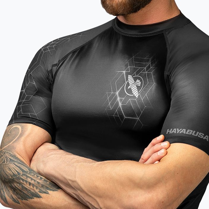 Herren Hayabusa Geo Rashguard Shortsleeve grau 3