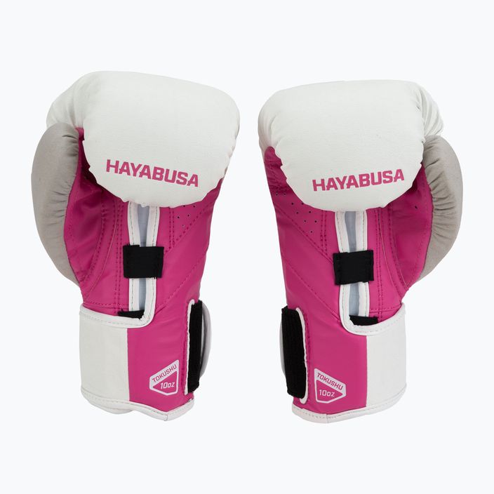 Hayabusa T3 Boxhandschuhe weiß und rosa T314G 2